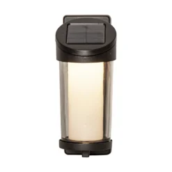 Aplique LED para exterior Alippa, negro Altura 21 cm metal