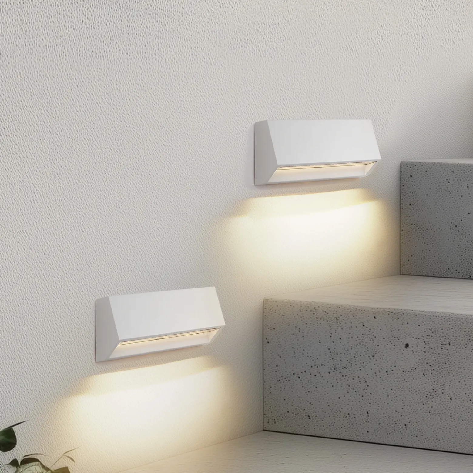 Aplique LED para exterior Appeso de Lindby, ancho 22 cm, juego de 2 unidades