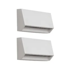Aplique LED para exterior Appeso de Lindby, ancho 16 cm, juego de 2 unidades