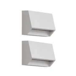 Aplique LED para exterior Appeso de Lindby, ancho 10 cm, juego de 2 unidades