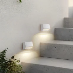 Aplique LED para exterior Appeso de Lindby, ancho 10 cm, juego de 2 unidades
