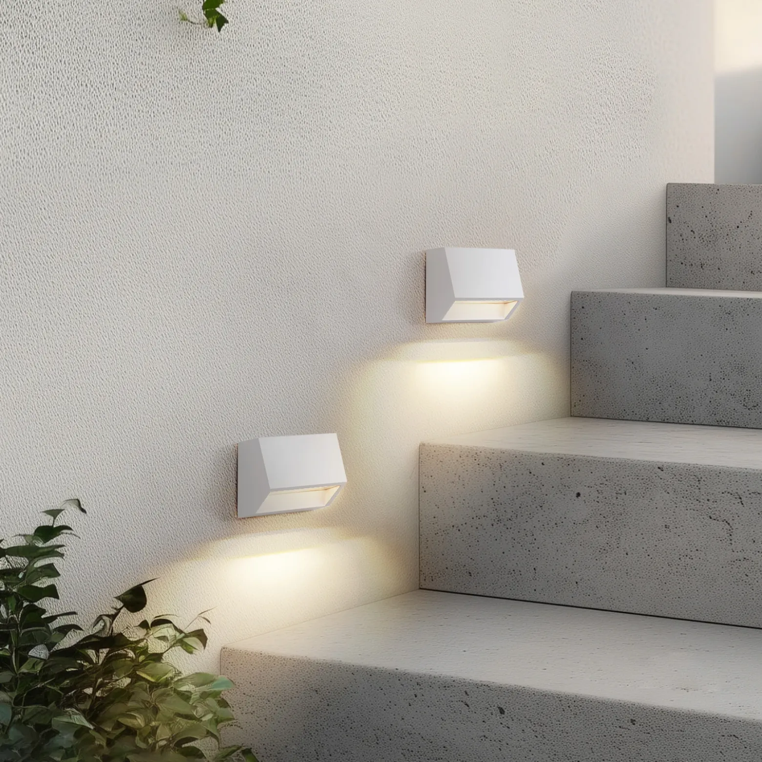 Aplique LED para exterior Appeso de Lindby, ancho 10 cm, juego de 2 unidades