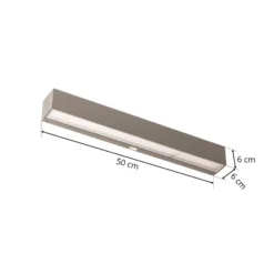 Aplique LED para exterior Arcchio Lengo, 50 cm, 1 luz, gris, CCT