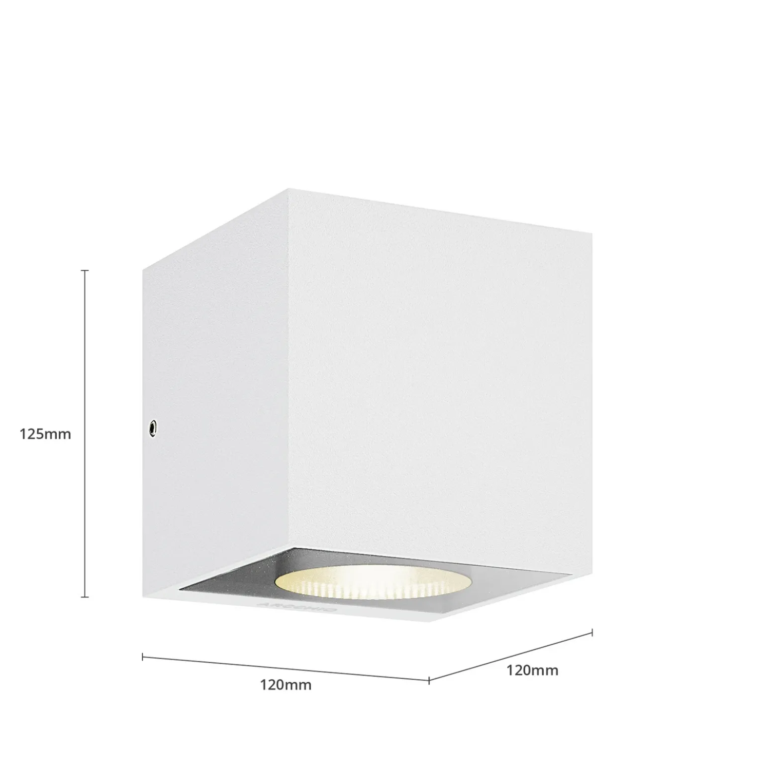Aplique LED para exterior Arcchio Tassnim, 1 luz, blanca, IP65