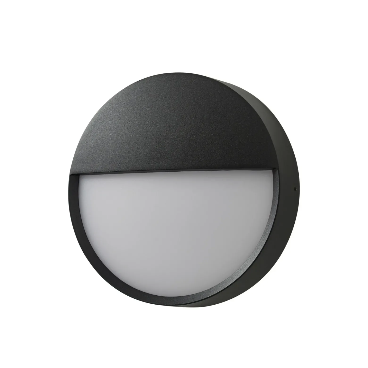 Aplique LED para exterior Arcchio Gravo, Ø 25 cm, negra, IP65
