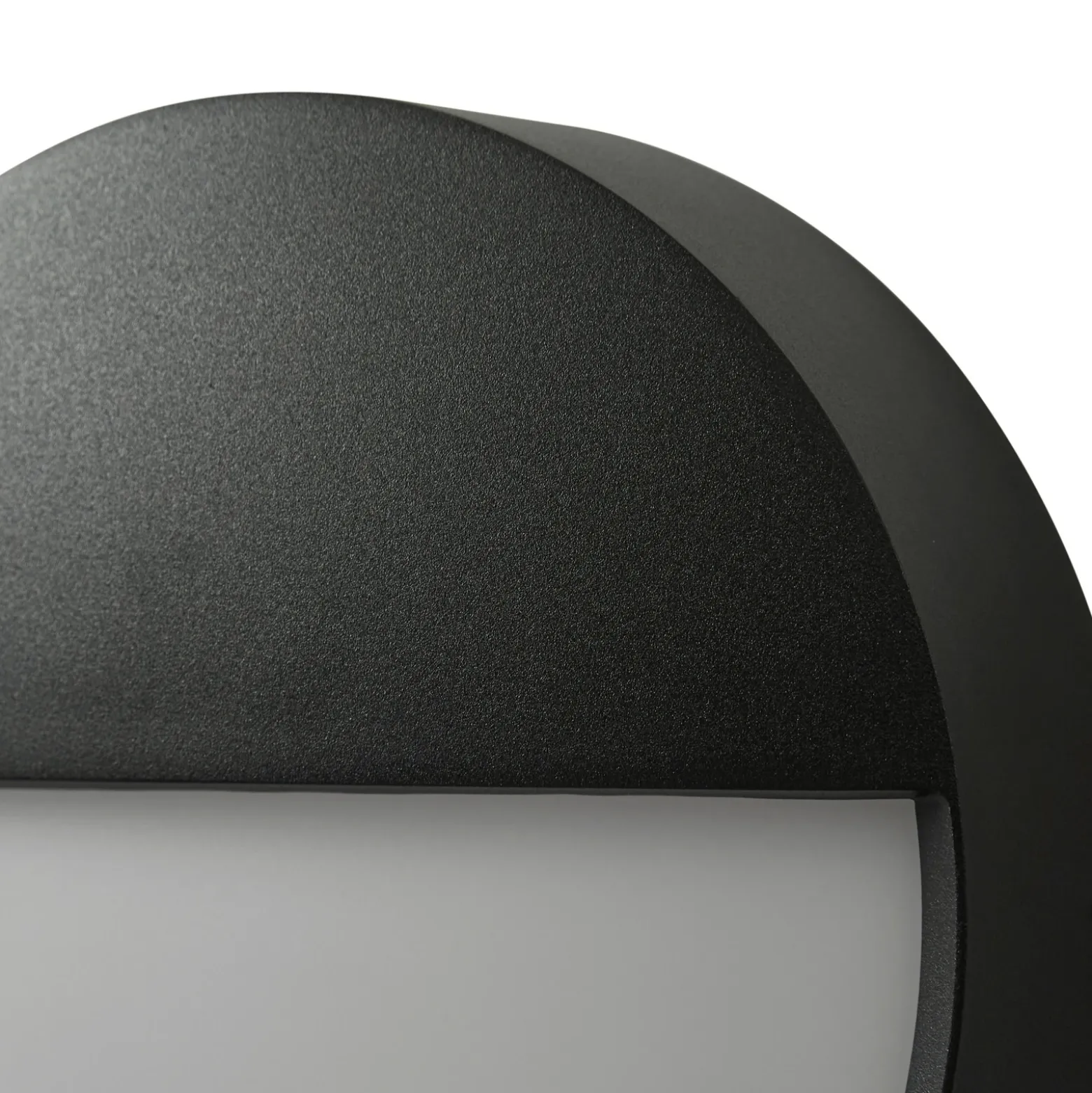 Aplique LED para exterior Arcchio Gravo, Ø 25 cm, negra, IP65