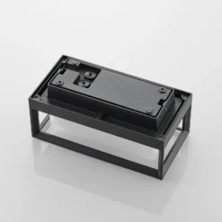 Aplique LED para exterior Arcchio Ismera, antracita/ópal, IP65