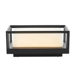 Aplique LED para exterior Arcchio Ismera, antracita/ópal, IP65