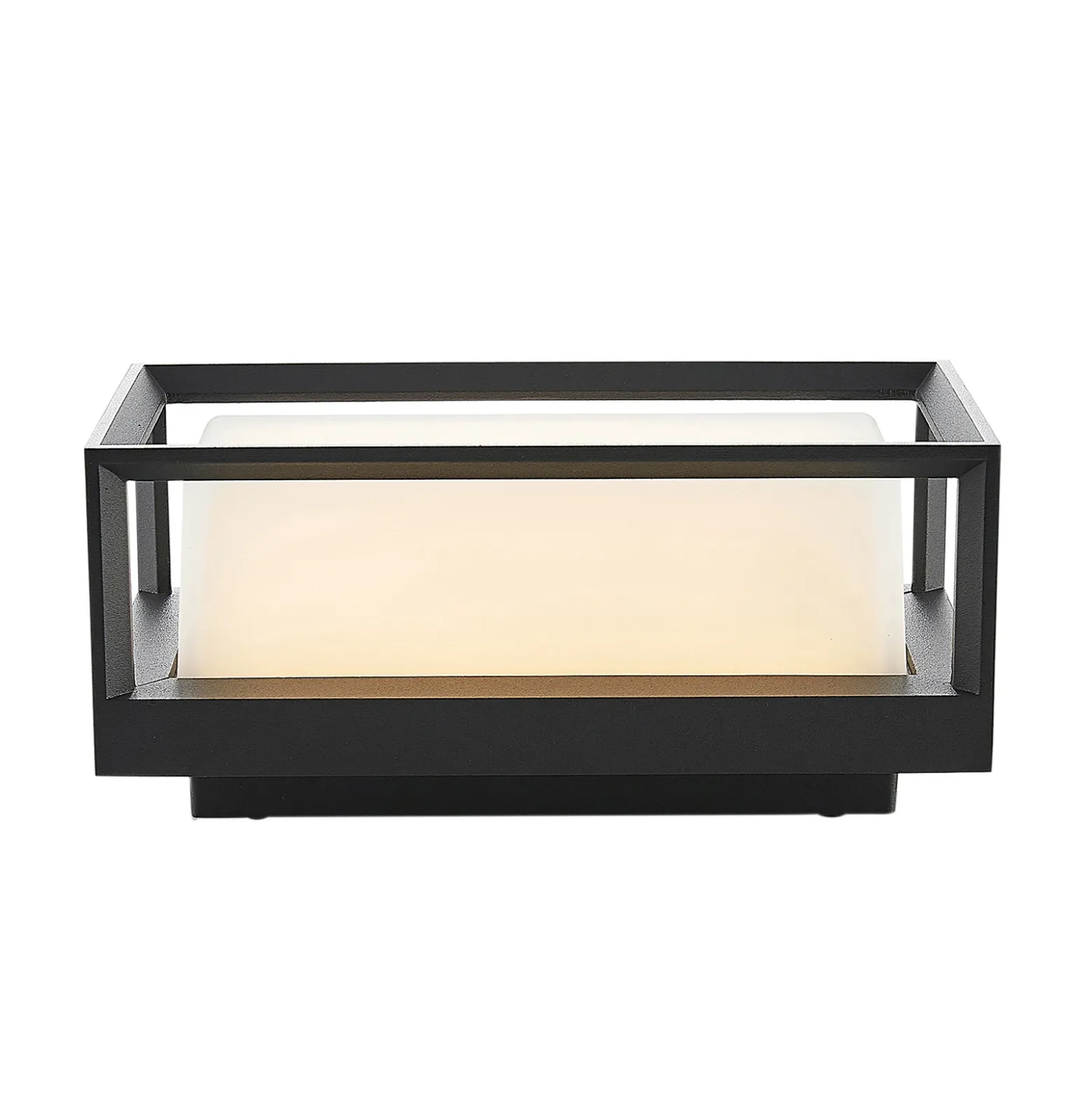 Aplique LED para exterior Arcchio Ismera, antracita/ópal, IP65