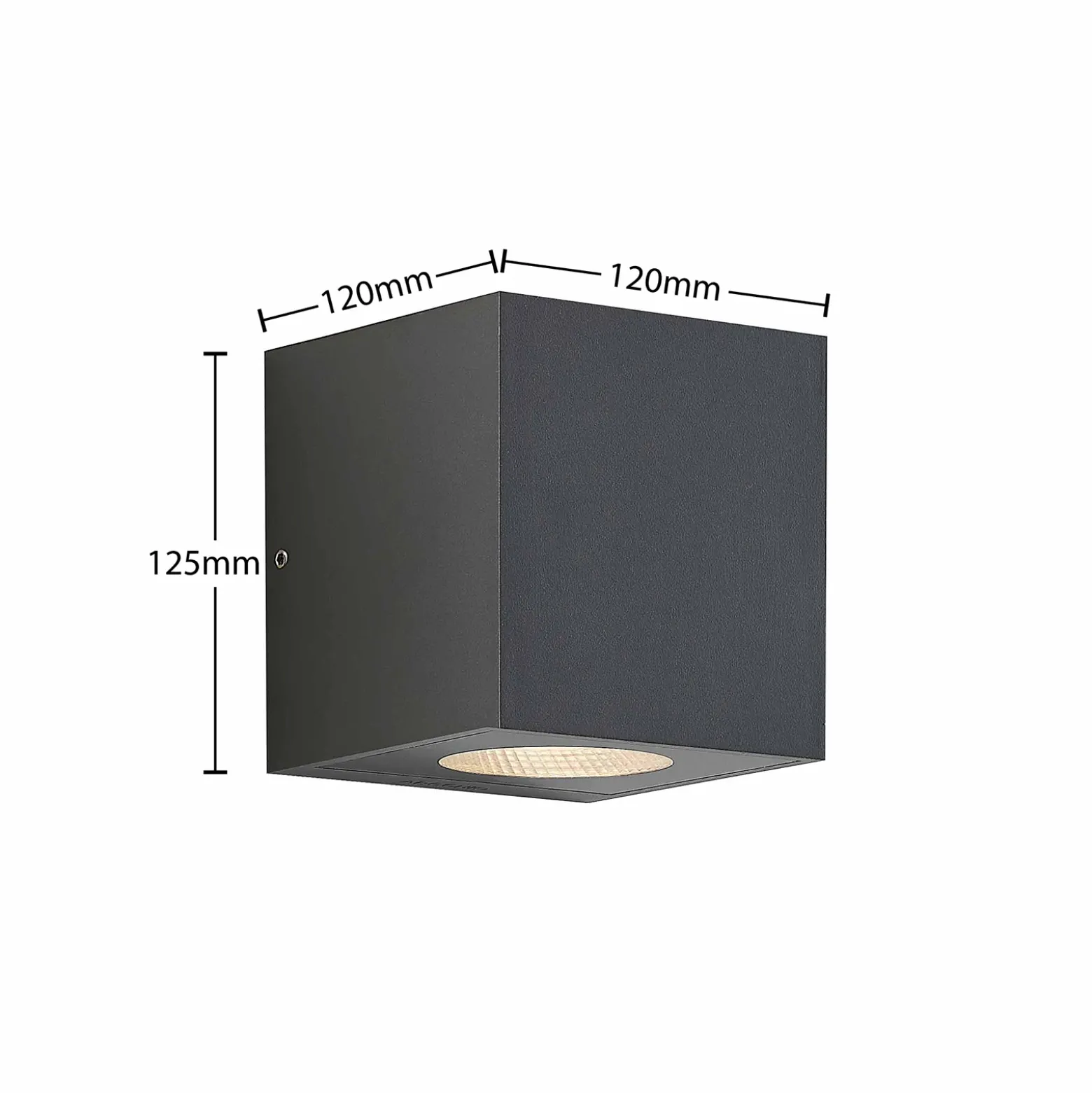 Aplique LED para exterior Arcchio Tassnim, 2 luces, antracita, IP65