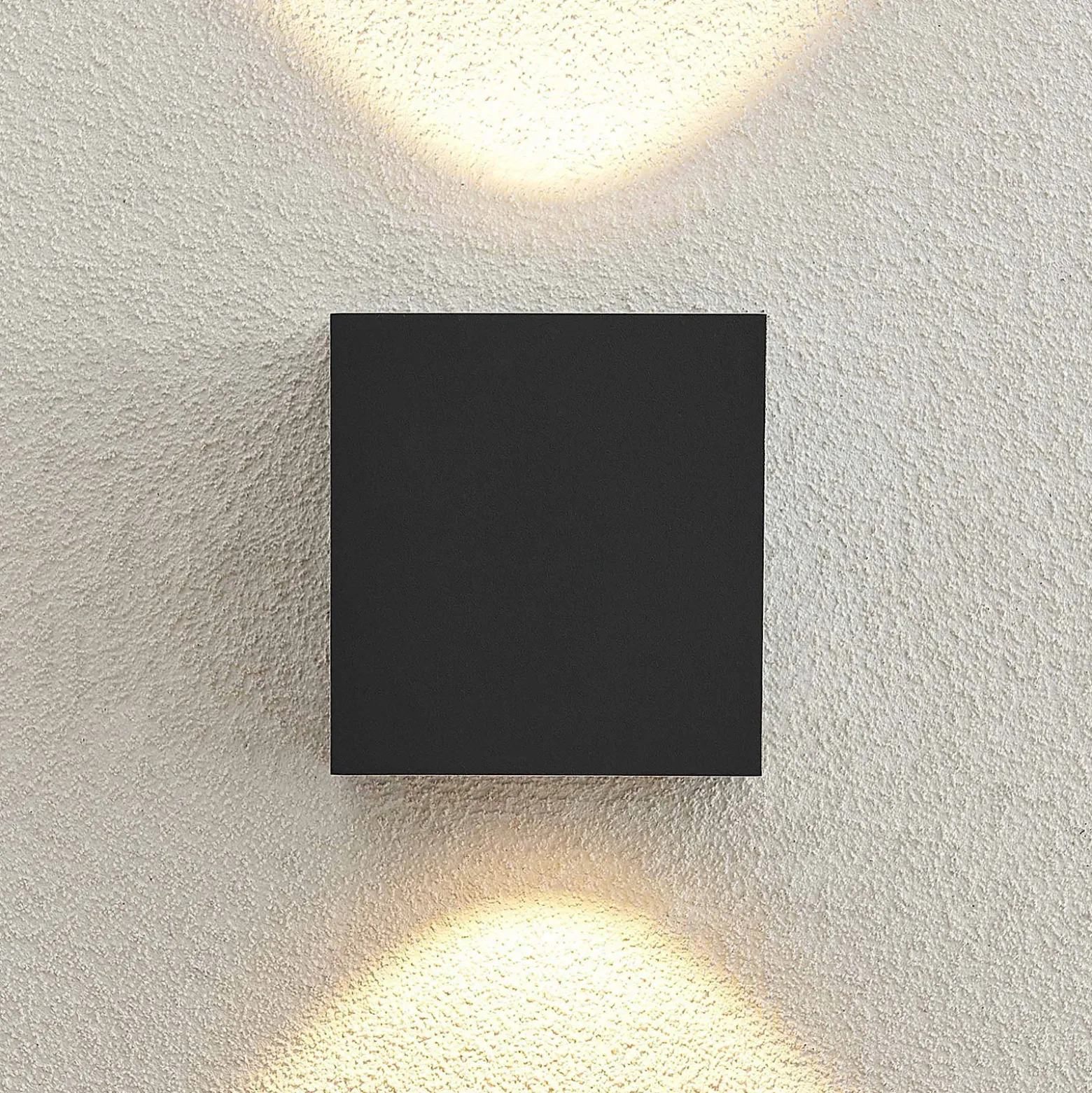 Aplique LED para exterior Arcchio Tassnim, 2 luces, antracita, IP65