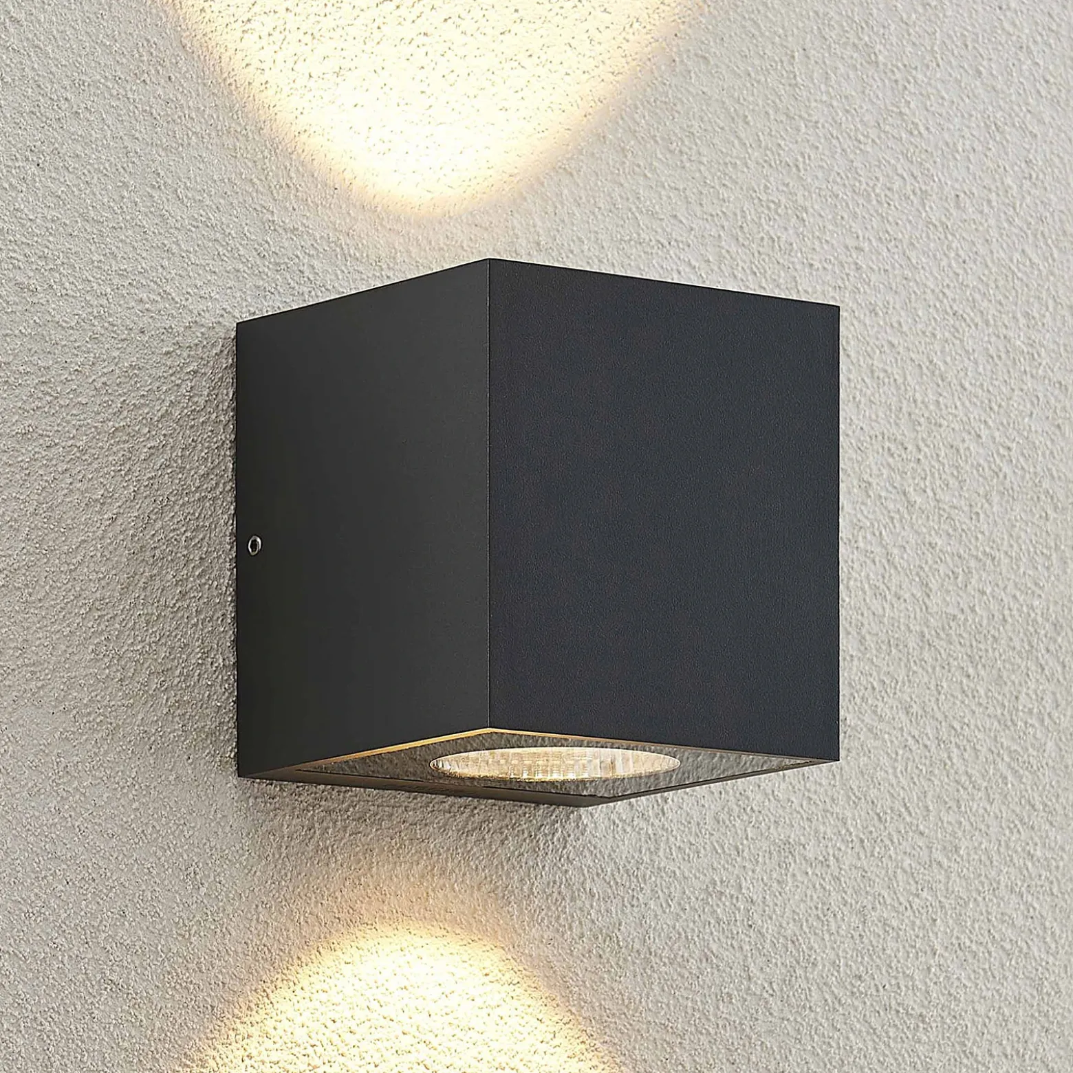 Aplique LED para exterior Arcchio Tassnim, 2 luces, antracita, IP65