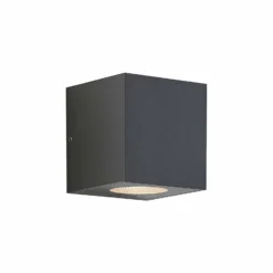 Aplique LED para exterior Arcchio Tassnim, 2 luces, antracita, IP65