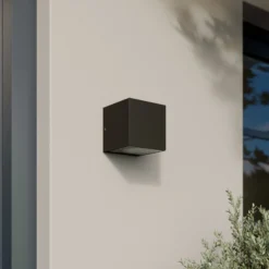 Aplique LED para exterior Arcchio Tassnim, 1 luz, antracita, IP65