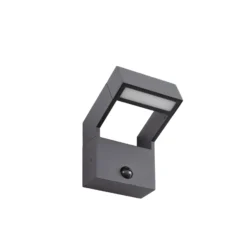 Aplique LED para exterior Arcchio Kovato, con sensor, gris oscuro, IP65