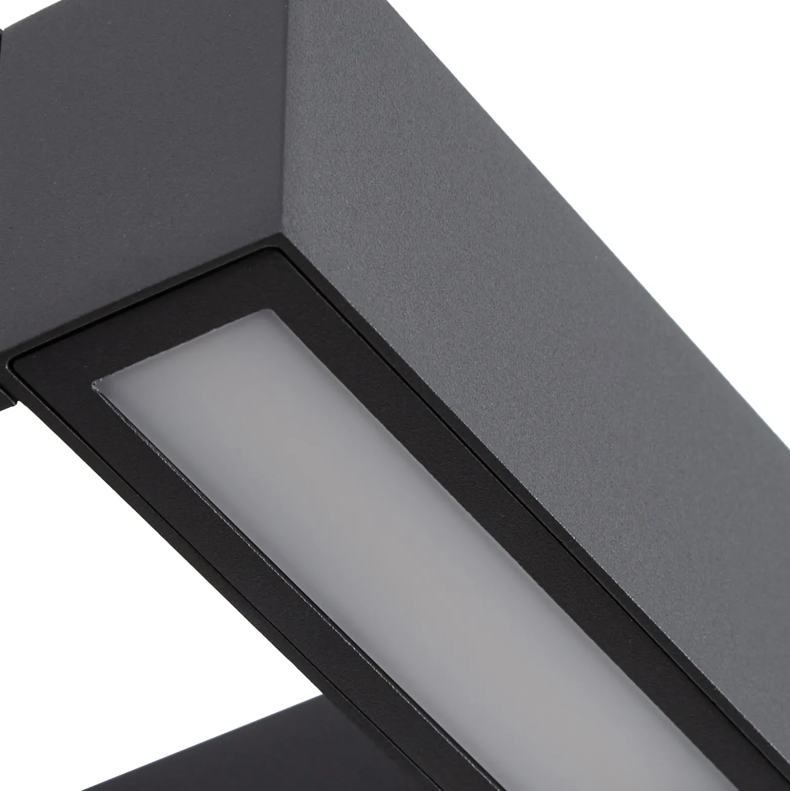 Aplique LED para exterior Arcchio Kovato, con sensor, gris oscuro, IP65
