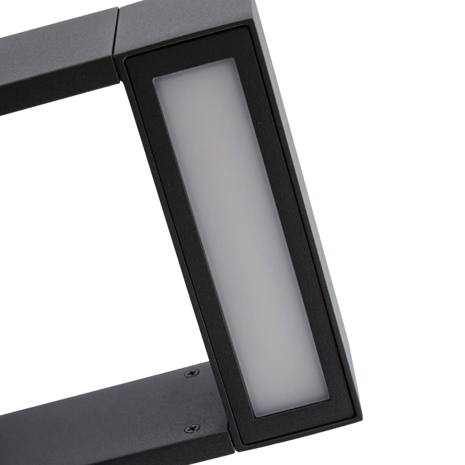 Aplique LED para exterior Arcchio Kovato, con sensor, gris oscuro, IP65