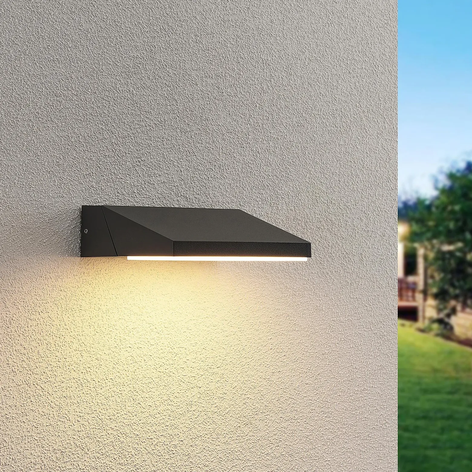 Aplique LED para exterior Auda de Lucande