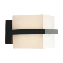 Aplique LED para exterior Aurón en forma de cubo