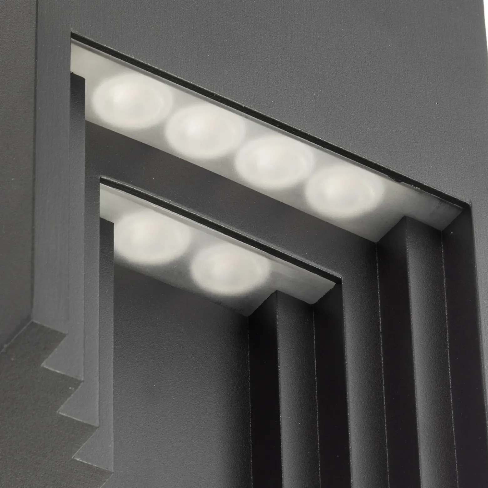 Aplique LED para exterior Aurali de Lindby, 2 luces, negro, IP65