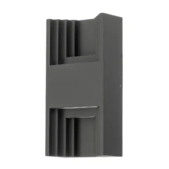 Aplique LED para exterior Aurali de Lindby, 2 luces, negro, IP65