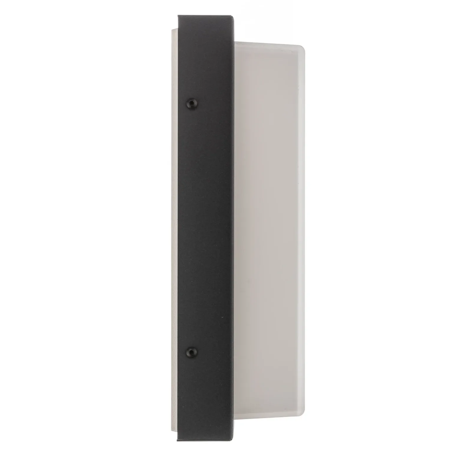 Aplique LED para exterior Babett, acero inoxidable, cristal, sensor