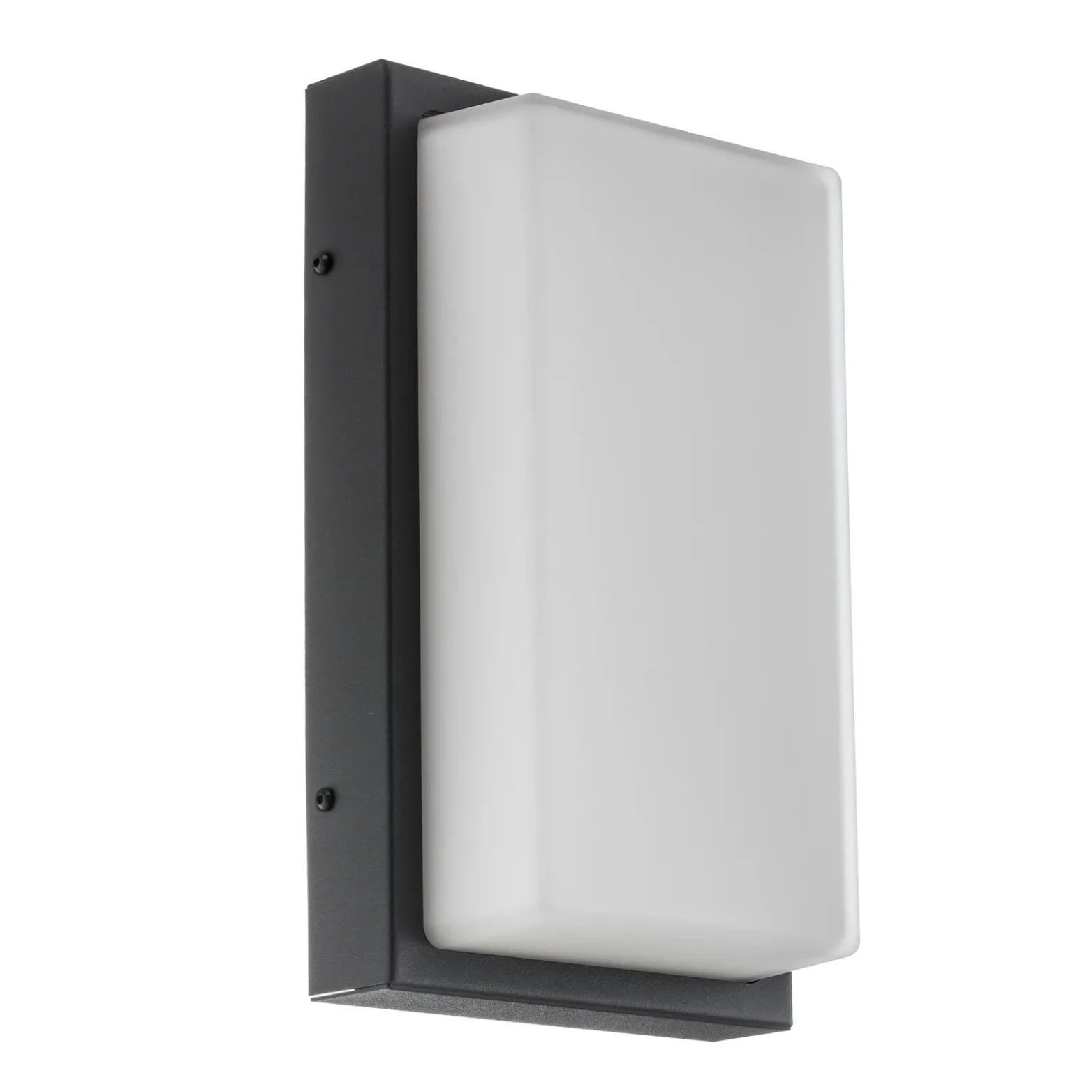 Aplique LED para exterior Babett, acero inoxidable, cristal, sensor