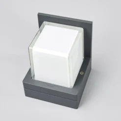 Aplique LED para exterior Bega 33327, grafito, metal, IP65, CCT