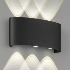 Aplique LED para exterior Berlín, 6 luces
