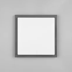 Aplique LED para exterior Bermejo, angular, sensor, CCT, antracita