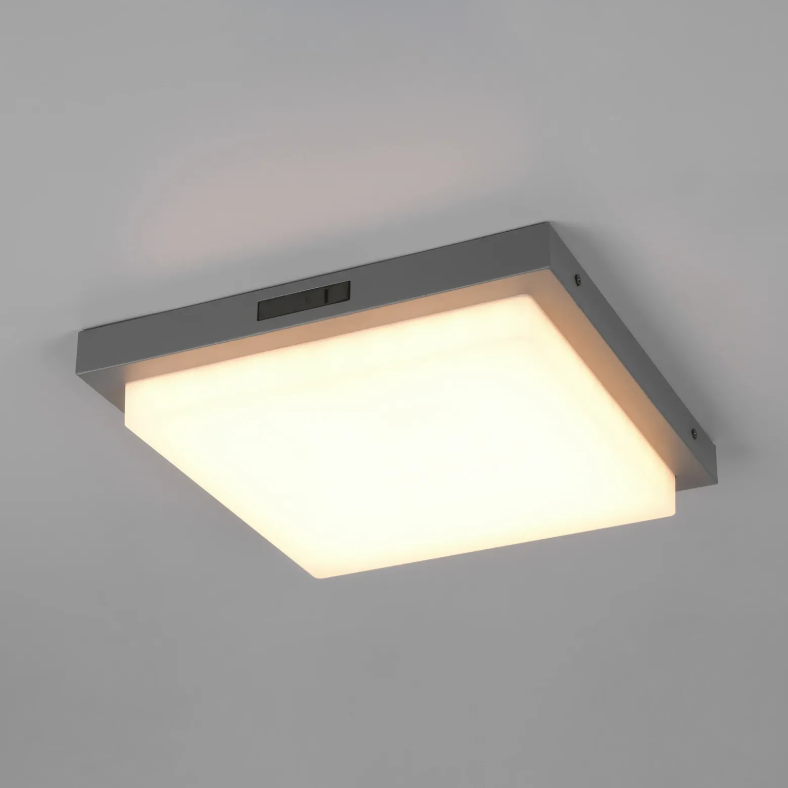 Aplique LED para exterior Bermejo, angular, sensor, CCT, antracita