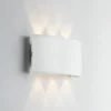 Aplique LED para exterior Betle, blanca, ancho 17 cm, metal, CCT