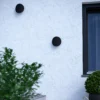 Aplique LED para exterior Briale, negra, altura 20 cm, metal, CCT
