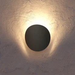 Aplique LED para exterior Briale, negra, altura 20 cm, metal, CCT