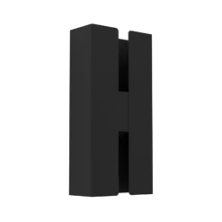 Aplique LED para exterior Briscola, negro, altura 20 cm, metal, CCT