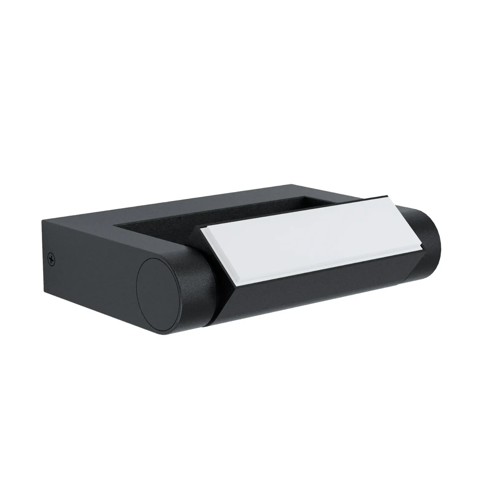 Aplique LED para exterior Brianza, negra, 20 cm de ancho, metal
