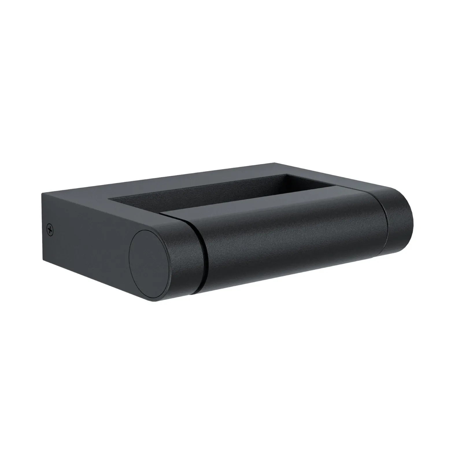 Aplique LED para exterior Brianza, negra, 20 cm de ancho, metal