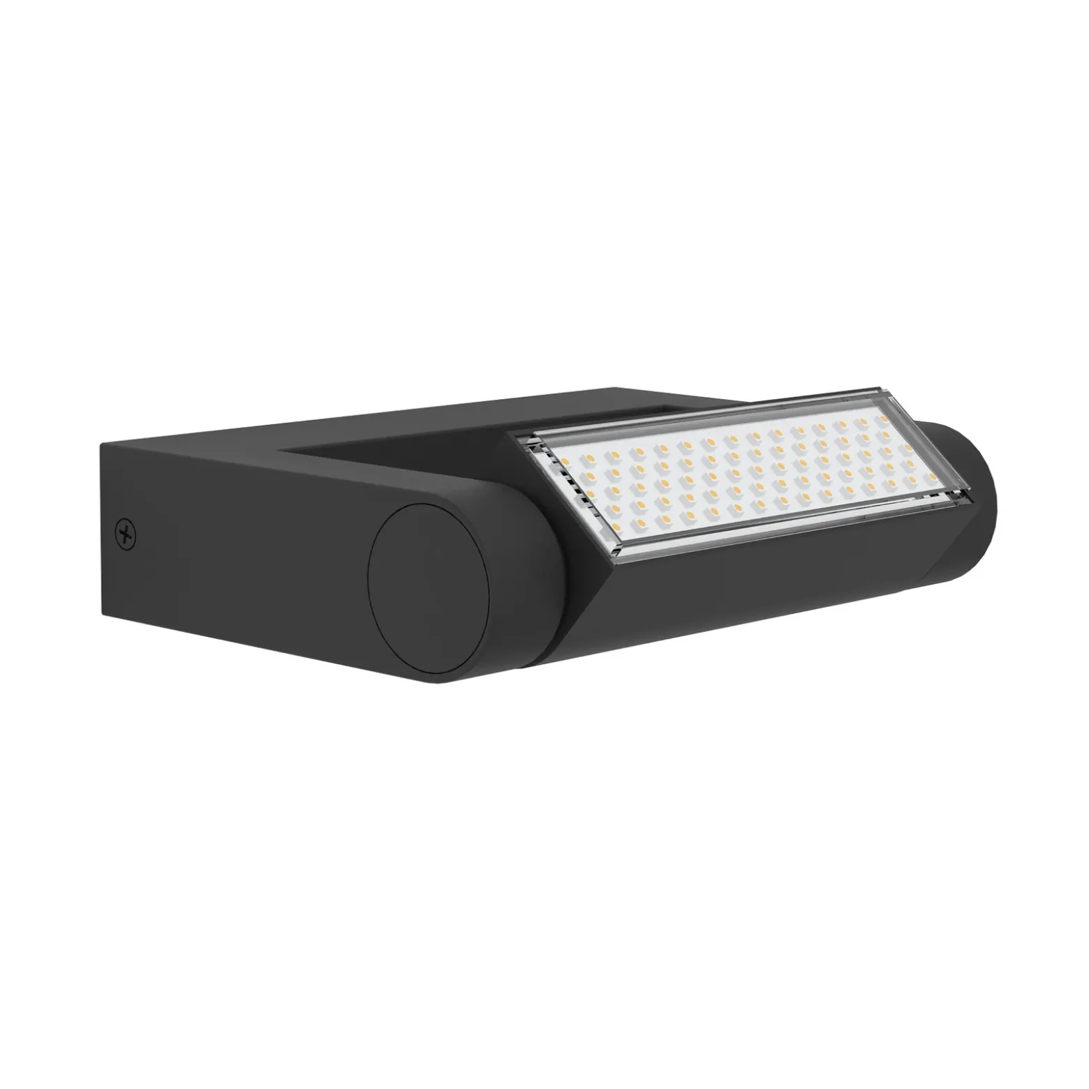 Aplique LED para exterior Brianza, negra, 20 cm de ancho, metal