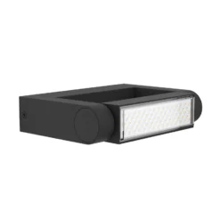Aplique LED para exterior Brianza, negra, 20 cm de ancho, metal
