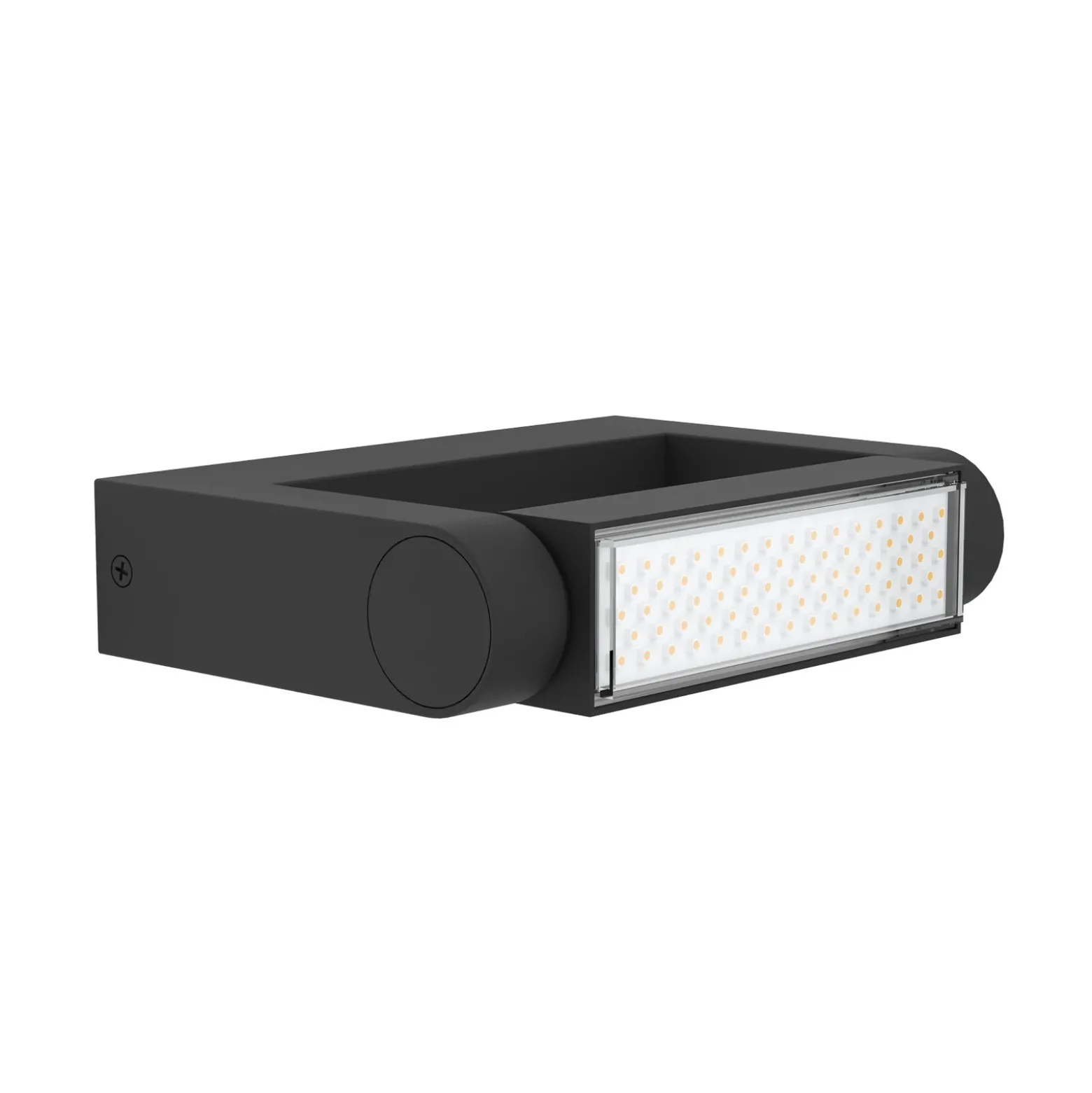 Aplique LED para exterior Brianza, negra, 20 cm de ancho, metal