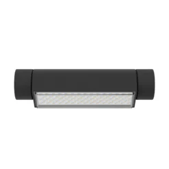 Aplique LED para exterior Brianza, negra, 20 cm de ancho, metal