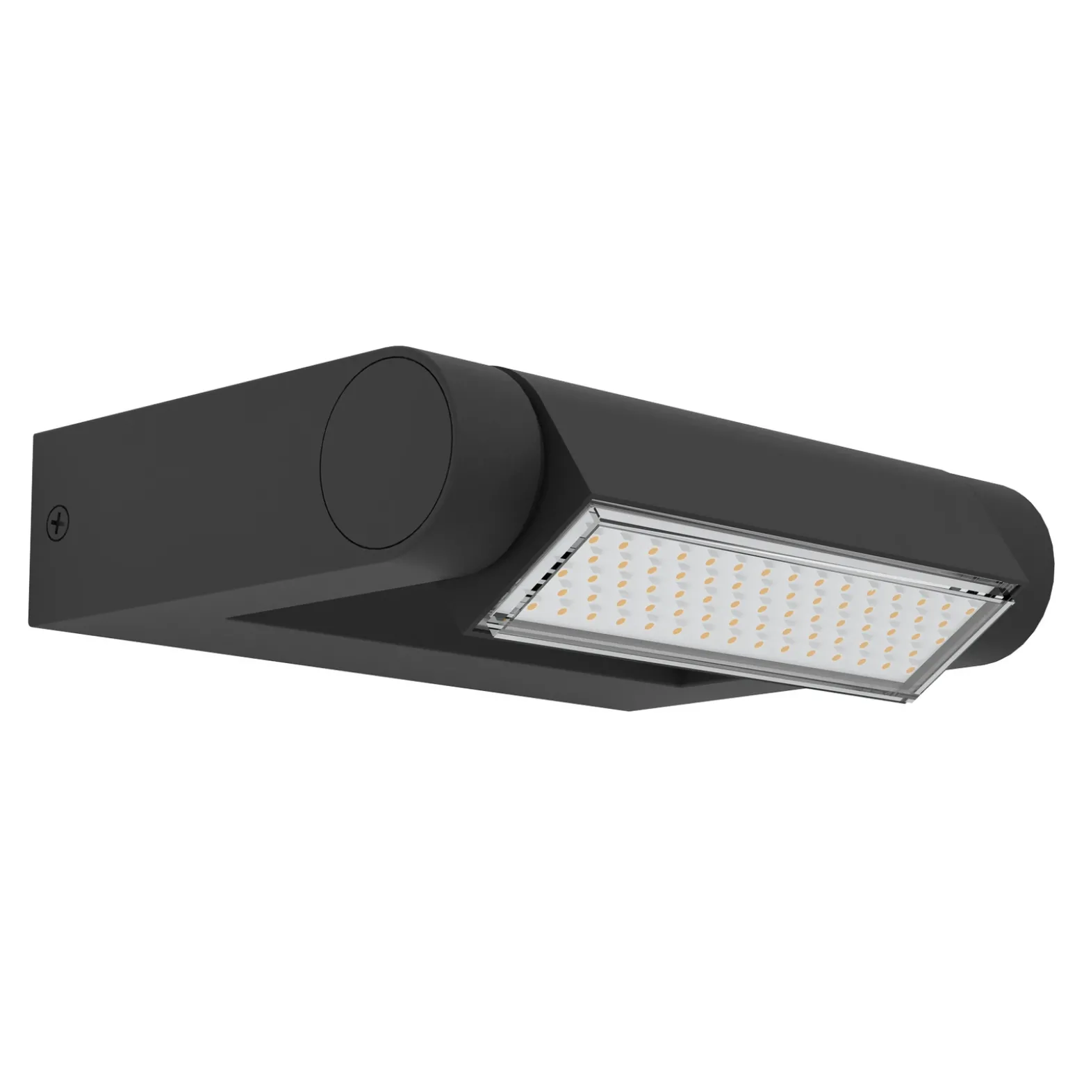 Aplique LED para exterior Brianza, negra, 20 cm de ancho, metal