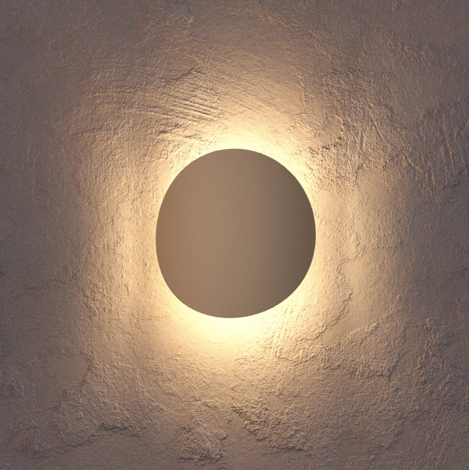 Aplique LED para exterior Briale, color arena, altura 20 cm, metal