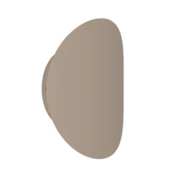 Aplique LED para exterior Briale, color arena, altura 20 cm, metal