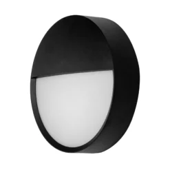 Aplique LED para exterior BRUMBERG EYE, semicubierta, negra, CCT, IP65
