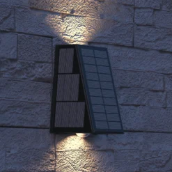 Aplique LED para exterior Calex Matera, arriba/abajo, negro
