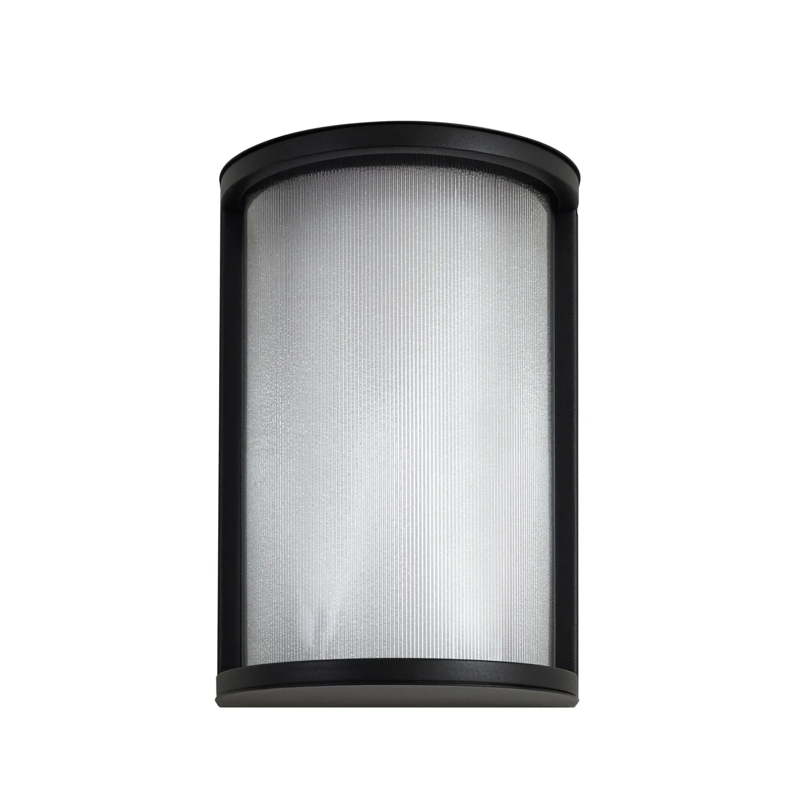 Aplique LED para exterior Calvik de Lindby, negro, estriado, IP44