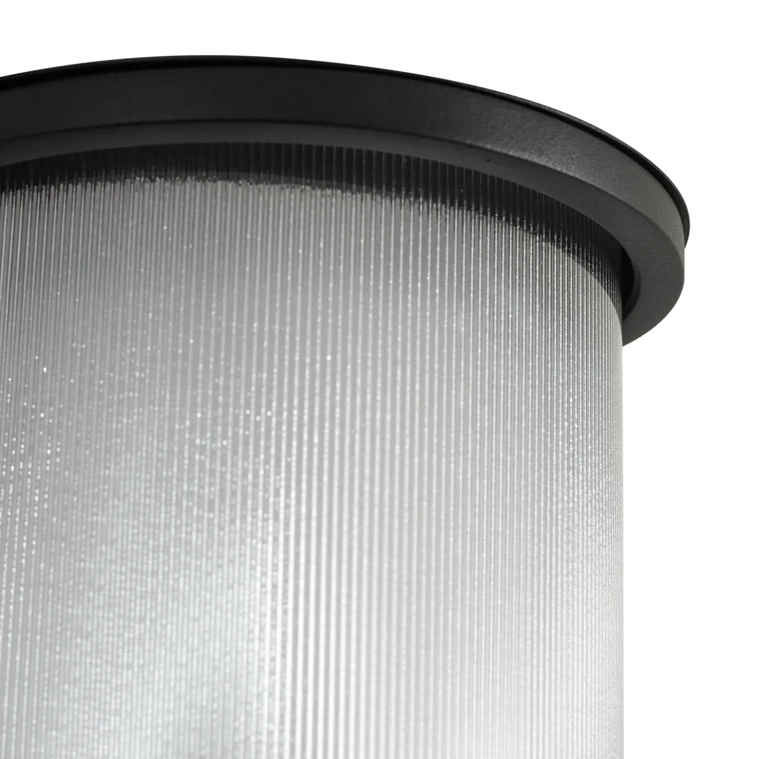 Aplique LED para exterior Calvik de Lindby, negro, estriado, IP44
