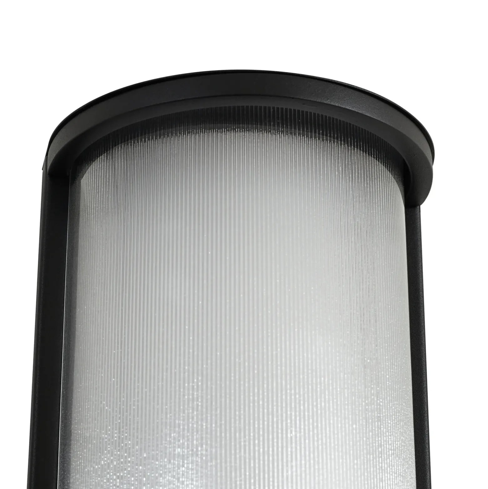 Aplique LED para exterior Calvik de Lindby, negro, estriado, IP44