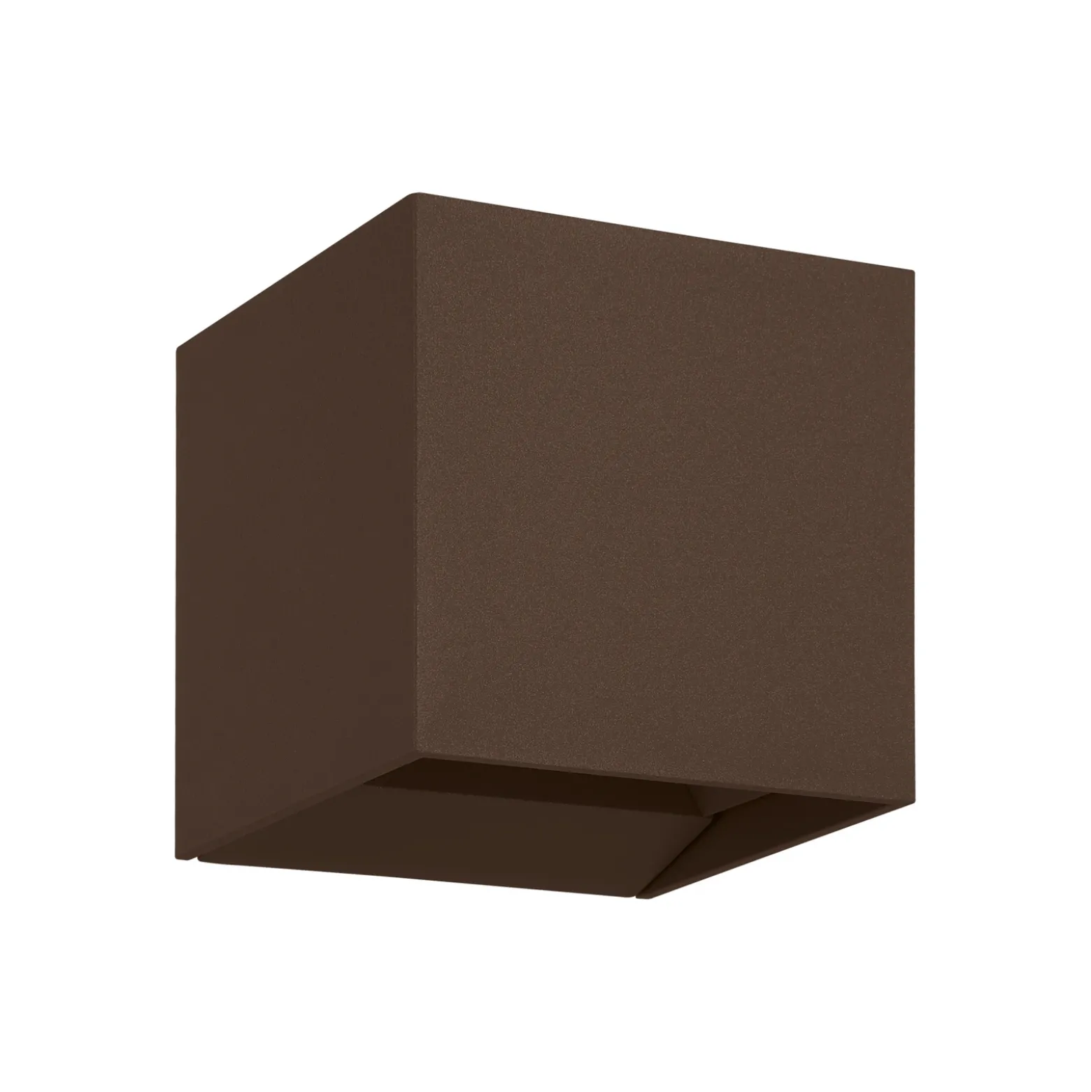 Aplique LED para exterior Calpino 3, color óxido, ancho 10 cm, 2 luces.
